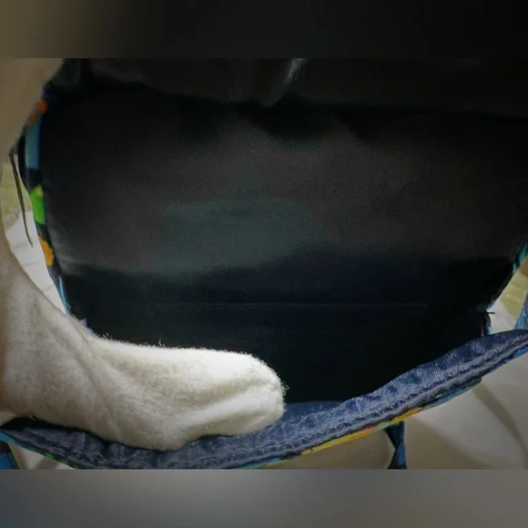 Vera Bradley Blue and Purple Floral Y2K Crossbody Bag new without tags - Picture 13 of 17